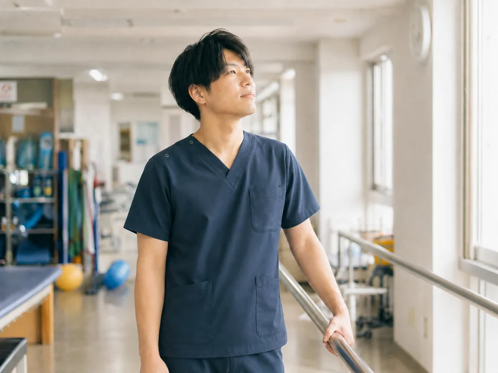 新しい挑戦を見据える理学療法士